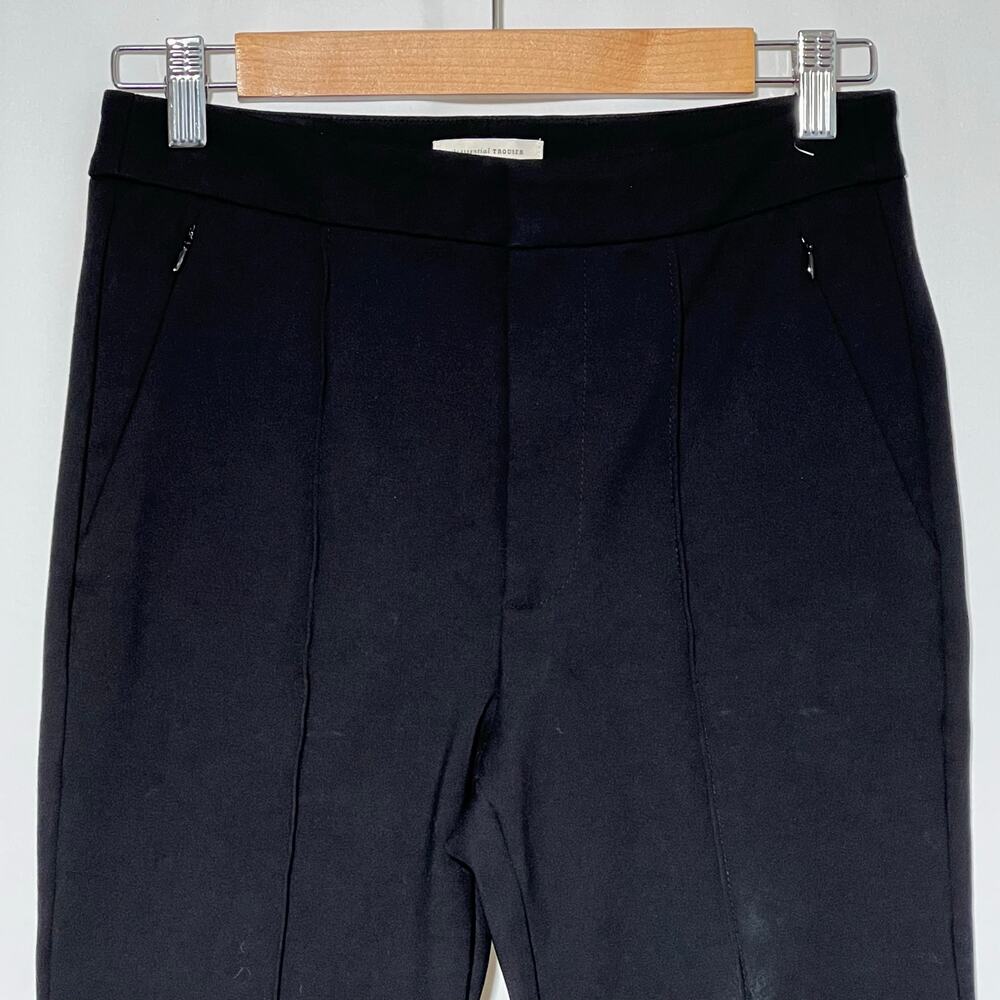 Anthropologie The Essential Pintucked Trouser Black Women's Size 4 - Picture 9 of 9